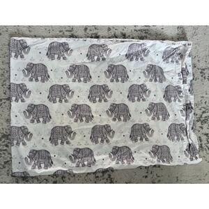 Pottery Barn Teen Anya Elephant 100% Cotton Standard Pillowcase